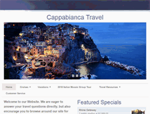 Tablet Screenshot of cappabiancatravel.com